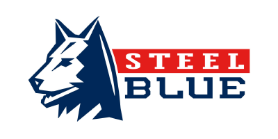 Steel blue logo