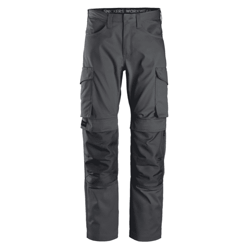 Snickers servicebroek met kniestukzakken 6801 - steel grey