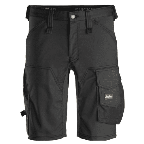Snickers korte werkbroek AllroundWork stretch 6143 - black