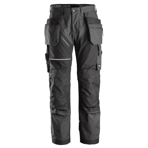 Snickers werkbroek+ RuffWork Canvas+ 6214 - steel grey/black