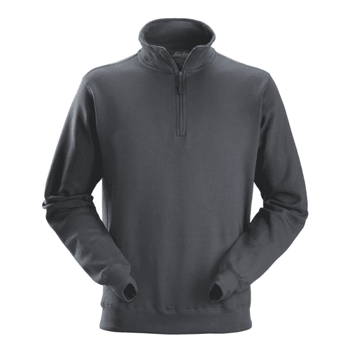Snickers sweatshirt 2818 met korte rits - steel grey