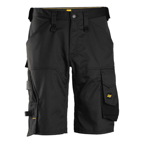 Snickers korte werkbroek AllroundWork stretch loose fit 6153 - black