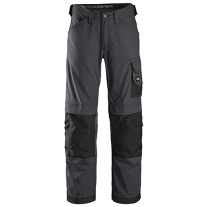 Snickers werkbroek Canvas+ 3314 - steel grey/black