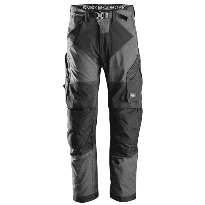 Snickers werkbroek+ FlexiWork 6903 - steelgrey/black