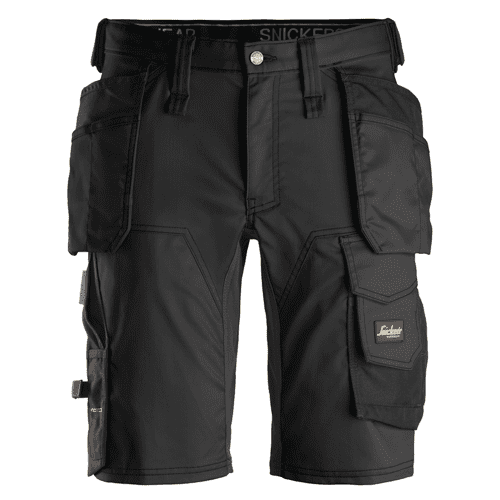 Snickers korte werkbroek AllroundWork stretch 6141 - black