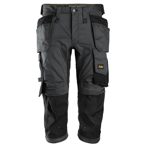 Snickers pirate broek AllroundWork stretch 6142 - steelgrey/black