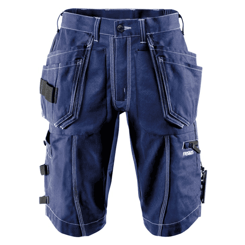 Fristads korte stretchbroek 2607 FASG - blauw