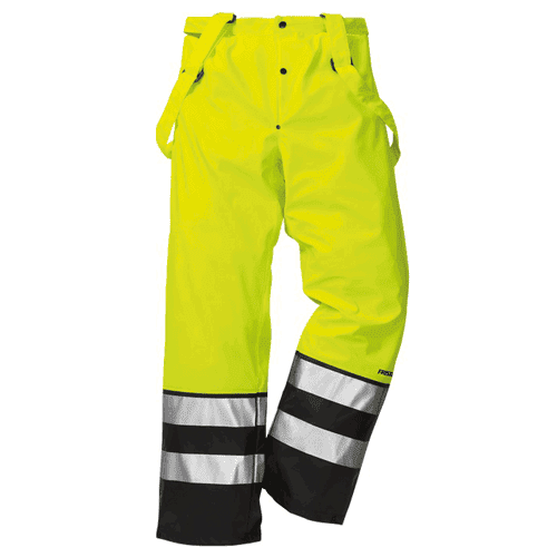 Fristads High Vis regenbroek 2526 RS - geel/zwart