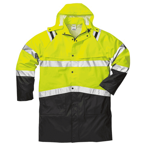 Fristads High Vis regenjack 4634 RS - geel/zwart