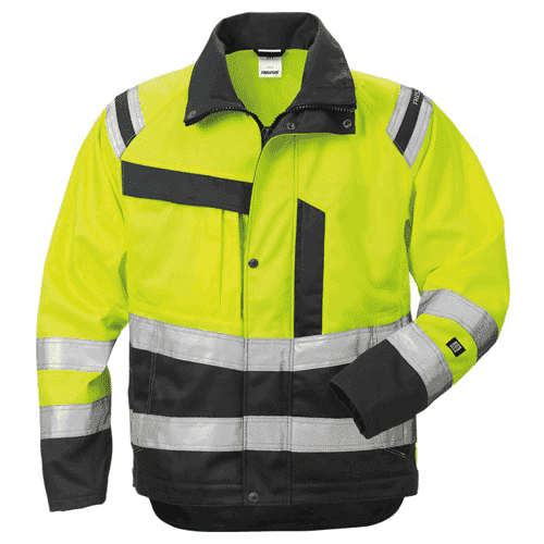 Fristads High Vis jack 4026 PLU - geel/zwart