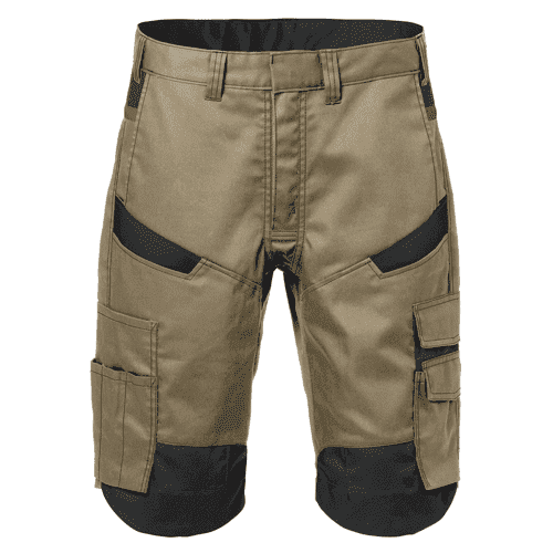 Fristads korte werkbroek 2562 STFP - khaki/zwart