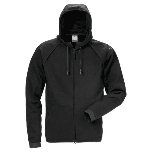 Fristads sweatjack met capuchon 7462 DF - zwart
