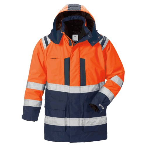 Fristads High Vis Airtech® 3-in-1 parka 4036 GTT - oranje/marineblauw