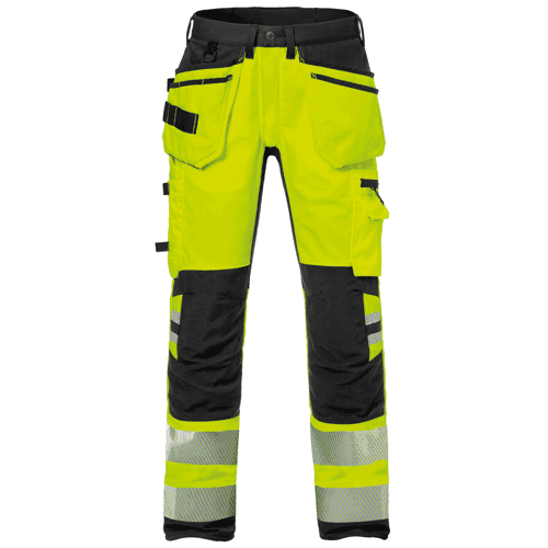 Fristads High Vis stretch werkbroek 2707 PLU - geel/zwart