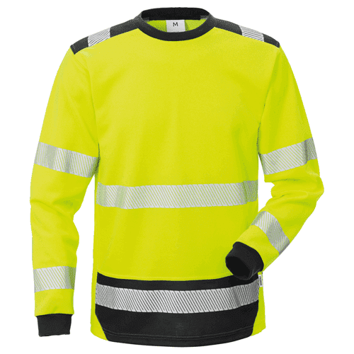 Fristads High Vis T-shirt lange mouw 7724 THV - geel/zwart