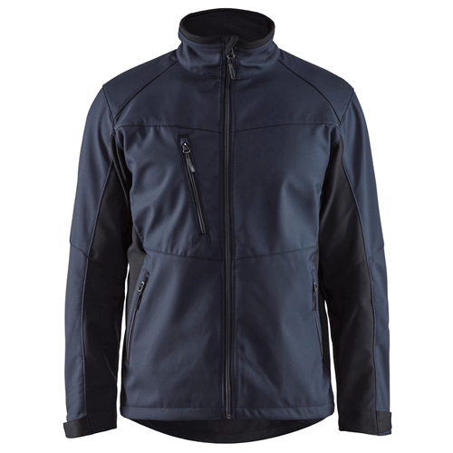 Blåkläder softshell jack 4950 - blauw/zwart
