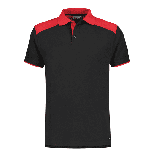 Santino poloshirt Tivoli - black/red