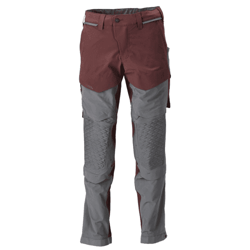 Mascot broek Customized 22279 - bordeaux/steengrijs