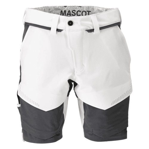 Mascot korte broek Customized 22149 - wit/steengrijs