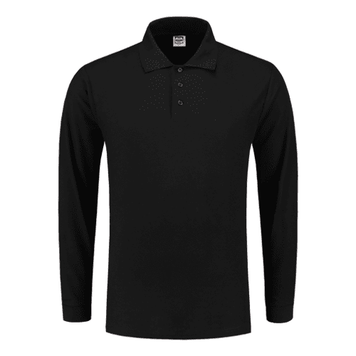 Tricorp poloshirt 100% katoen lange mouwen - black
