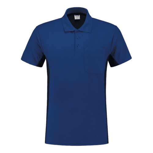 Tricorp poloshirt Bicolor - royal blue/navy