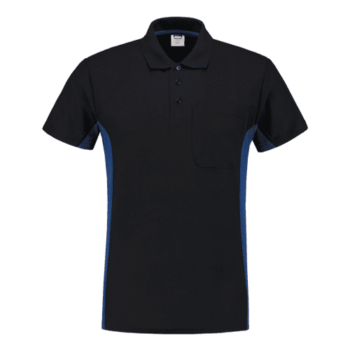 Tricorp poloshirt Bicolor - navy/royal blue
