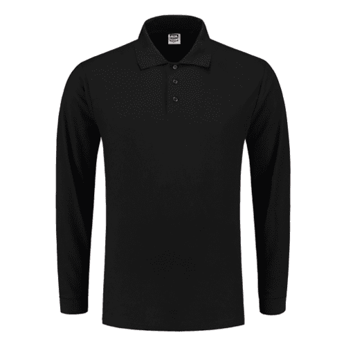 Tricorp poloshirt lange mouwen - black