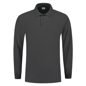 Tricorp poloshirt lange mouwen - dark grey