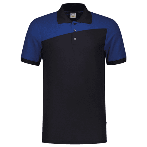 Tricorp poloshirt Bicolor naden - navy/royal blue