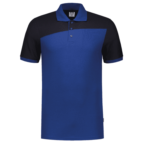 Tricorp poloshirt Bicolor naden - royal blue/navy