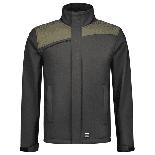 Tricorp softshell jas Bicolor naden - dark grey/army