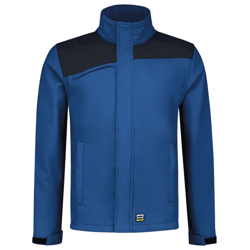 Tricorp softshell jas Bicolor naden - royal blue/navy