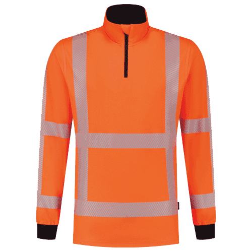 Tricorp zipsweater RWS Revisible - fluor oranje