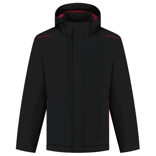 Tricorp Tech Shell Accent winterjas - black/red